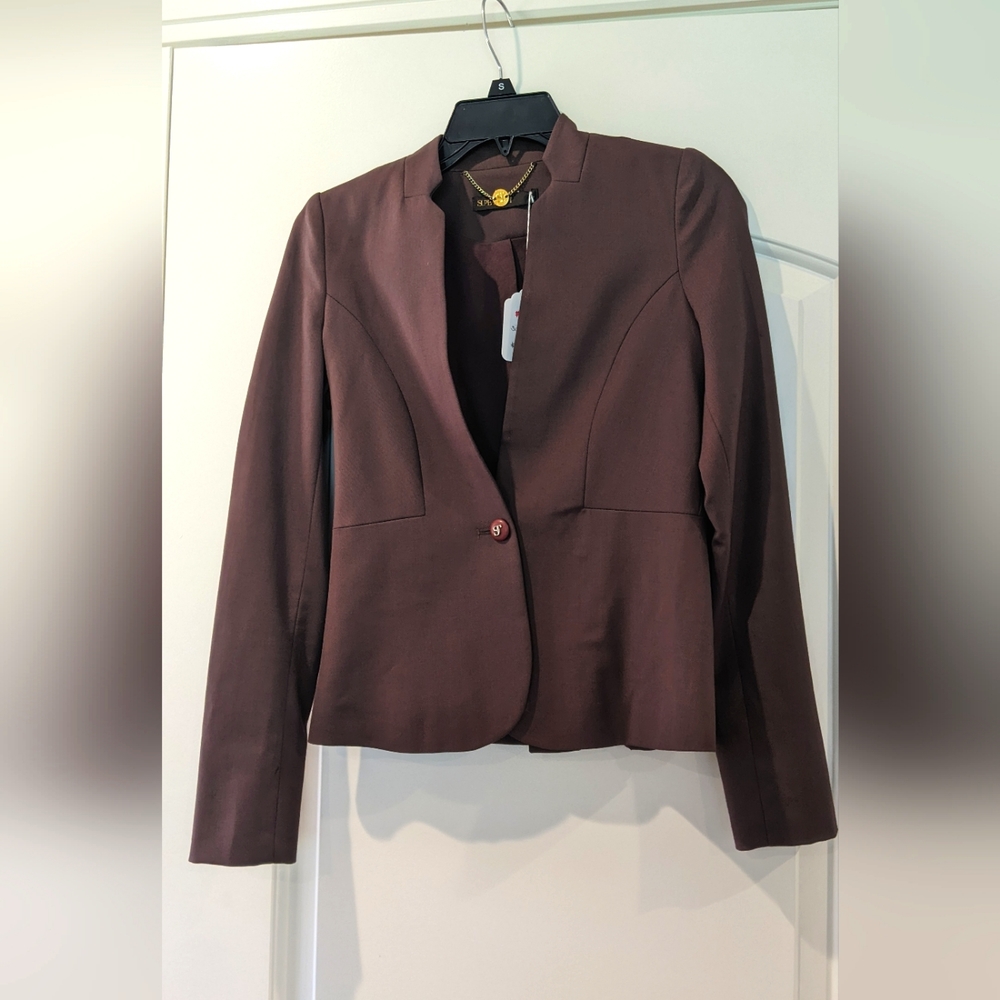 EUC Supertrash Jill Dark Mauve Blazer with back detail